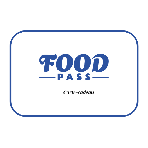 Image d'une carte-cadeau FoodPass d'un montant choisi par le client.